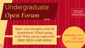 Undergraduate Open Forum Information