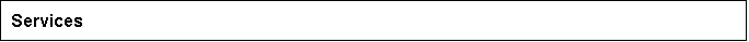 Text Box: Services