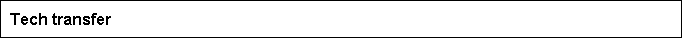 Text Box: Tech transfer